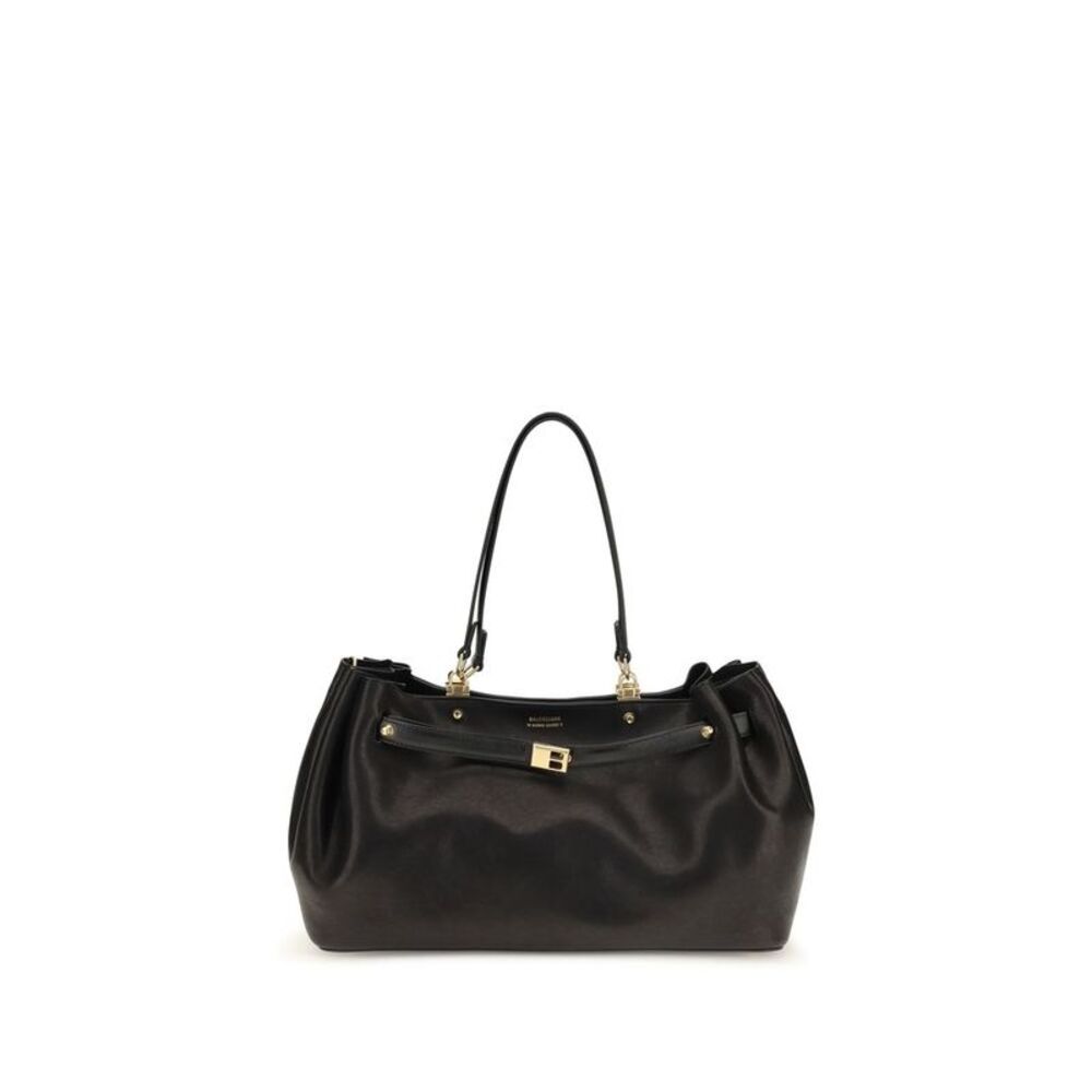 Balenciaga Black Calf Leather Bos Taurus Shoulder Women's Bag
